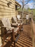 Outdoor seating on the deck